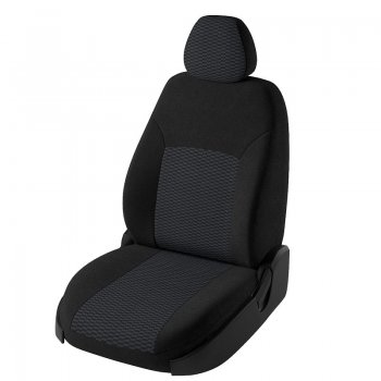 Чехлы для сидений (J10) Lord Autofashion Дублин (жаккард) Nissan Qashqai 1 J10 рестайлинг (2010-2013) (Черный, вставка Прямоугольник чёрный)