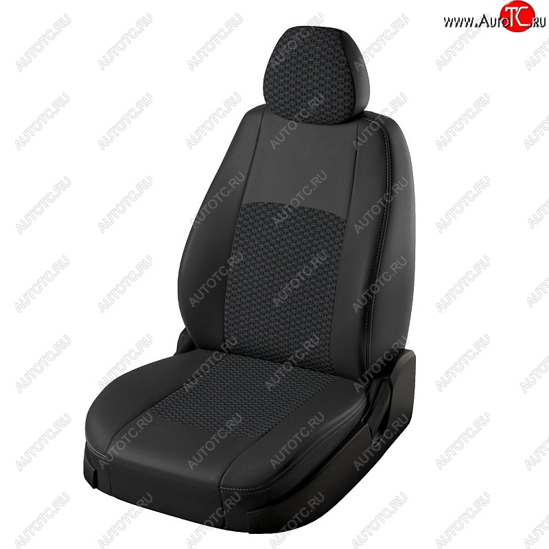 7 249 р. Чехлы для сидений Lord Autofashion Турин (экокожа, жаккард) Nissan Qashqai 1 J10 рестайлинг (2010-2013) (Чёрный, вставка жаккард Вега)  с доставкой в г. Белгород
