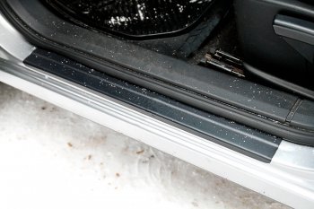 859 р. Накладки порожков салона RA Nissan Qashqai 1 дорестайлинг (2007-2010) (Передние)  с доставкой в г. Белгород. Увеличить фотографию 2