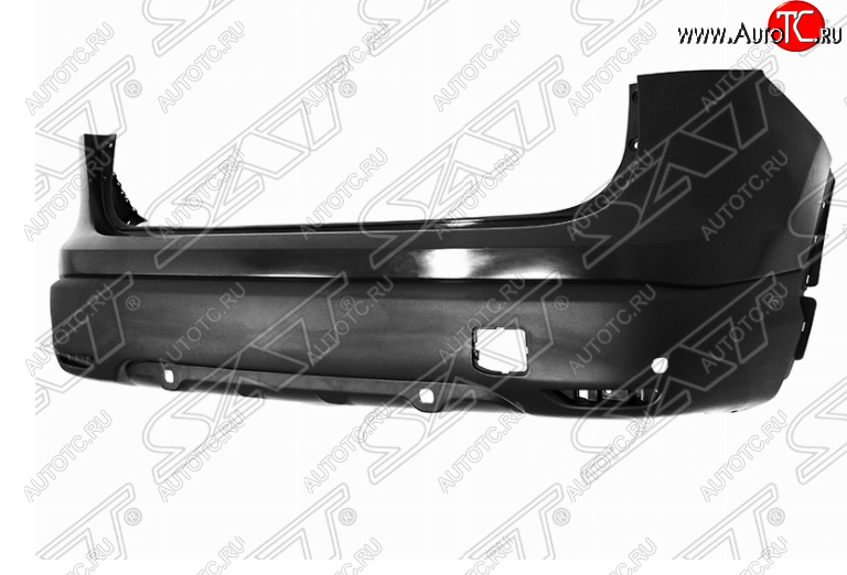 12 899 р. Задний бампер SAT (с отв. под сонары)  Nissan Qashqai  2 (2013-2019) J11 дорестайлинг (Неокрашенный)  с доставкой в г. Белгород