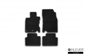 Коврики в салон Klever Econom (текстиль, 4 шт., европейской сборки) Nissan Qashqai  2 (2013-2019) J11 дорестайлинг (Черные)