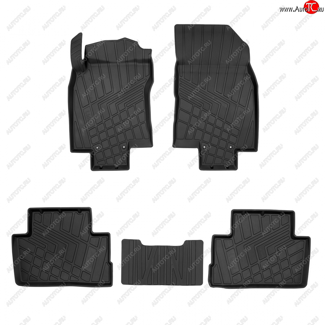 2 399 р. Коврики салона Norplast Lidec (литьевые) Nissan Qashqai 2 J11 дорестайлинг (2013-2019)  с доставкой в г. Белгород