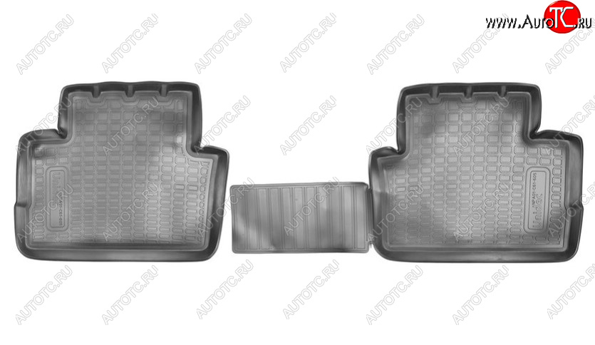719 р. Комплект ковриков в салон Norplast Unidec (задние) Nissan Qashqai 2 J11 дорестайлинг (2013-2019) (Цвет: черный)  с доставкой в г. Белгород