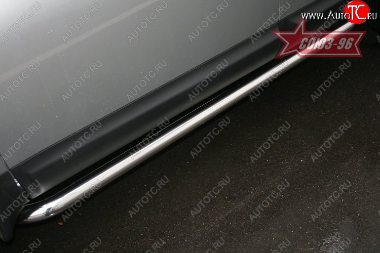 11 339 р. Защита порогов Souz-96 (d60) Nissan Qashqai +2 1 J10 дорестайлинг (2008-2010)  с доставкой в г. Белгород