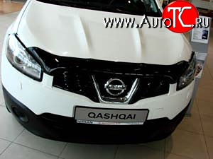 3 069 р. Дефлектор капота NovLine Nissan Qashqai 1 J10 рестайлинг (2010-2013)  с доставкой в г. Белгород