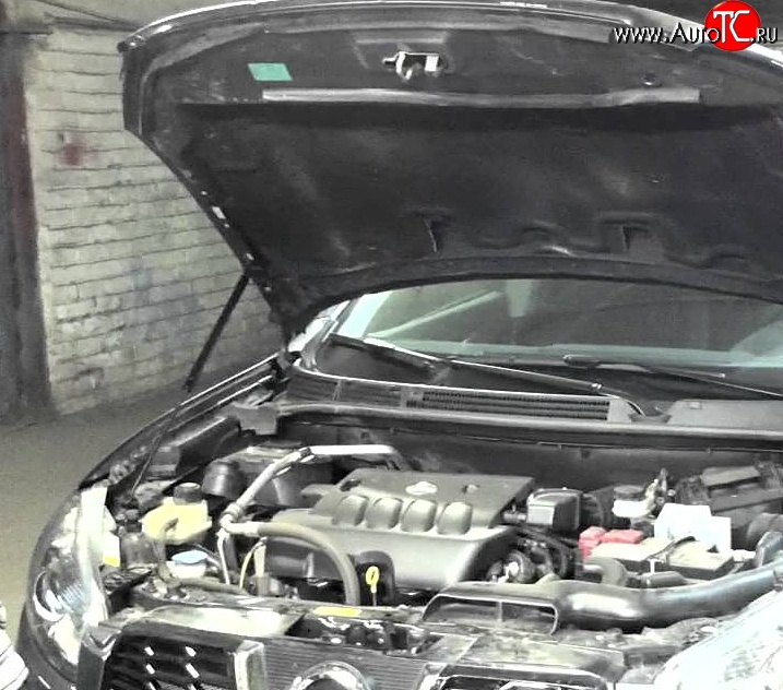 2 969 р. Упор капота Sport Nissan Qashqai 1 J10 рестайлинг (2010-2013)  с доставкой в г. Белгород