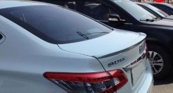 2 689 р. Лип спойлер M-VRS Nissan Sentra 7 B17 (2014-2017) (Неокрашенный)  с доставкой в г. Белгород. Увеличить фотографию 2