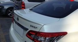 2 689 р. Лип спойлер M-VRS Nissan Sentra 7 B17 (2014-2017) (Неокрашенный)  с доставкой в г. Белгород. Увеличить фотографию 4