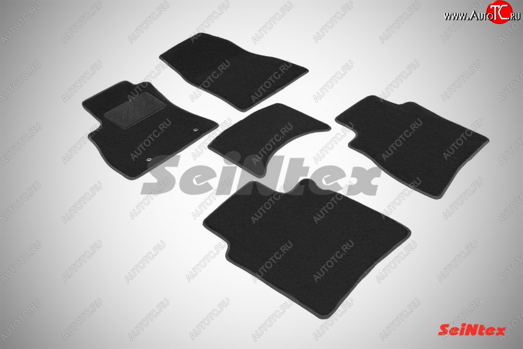 2 999 р. Износостойкие коврики в салон SeiNtex Premium LUX 4 шт. (ворсовые) Nissan Sentra 7 B17 (2014-2017)  с доставкой в г. Белгород