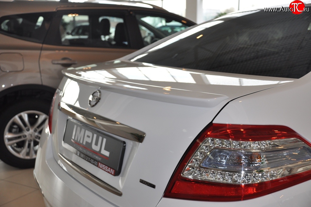 4 999 р. Лип спойлер Impul Nissan Teana 2 J32 дорестайлинг (2008-2011) (Неокрашенный)  с доставкой в г. Белгород
