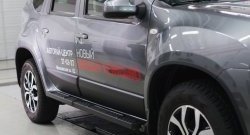 4 829 р. Накладки дверей RA (комплект)  Nissan Terrano  D10 (2013-2022) дорестайлинг, рестайлинг (Поверхность шагрень)  с доставкой в г. Белгород. Увеличить фотографию 2