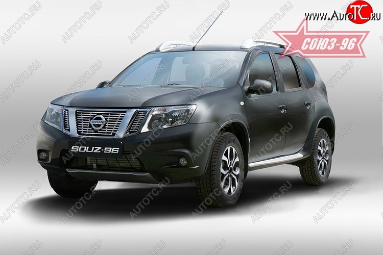 4 994 р. Декоративные элементы решетки радиатора Souz-96 (d10)  Nissan Terrano  D10 (2013-2022) дорестайлинг, рестайлинг  с доставкой в г. Белгород