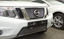 1 539 р. Нижняя сетка на бампер Russtal (хром) Nissan Terrano D10 дорестайлинг (2013-2016)  с доставкой в г. Белгород. Увеличить фотографию 3