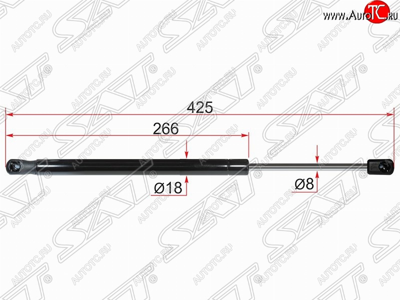 579 р. Газовый упор крышки багажника SAT  Nissan Terrano  D10 (2013-2022), Renault Duster  HS (2010-2015)  с доставкой в г. Белгород