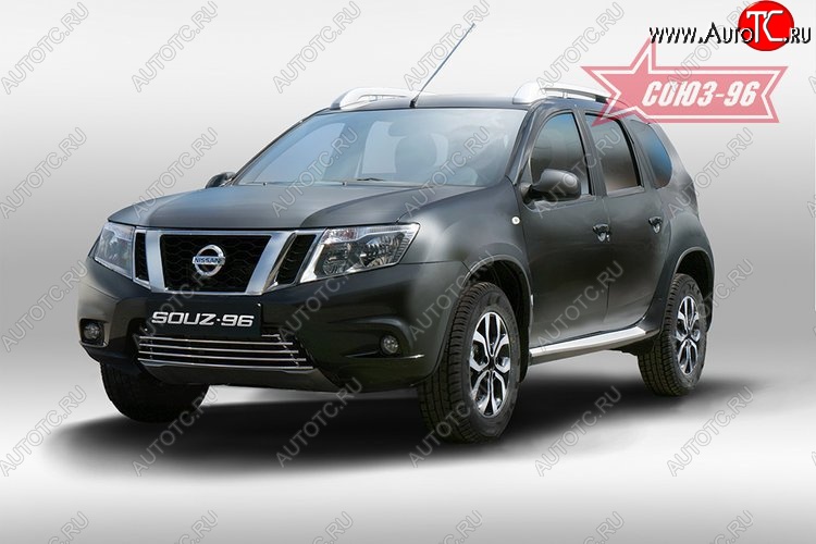 6 209 р. Декоративный элемент воздухозаборника Souz-96 (d16) Nissan Terrano D10 дорестайлинг (2013-2016)  с доставкой в г. Белгород