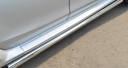12 299 р. Защита порогов из круглой трубы диаметром 63 мм Russtal Nissan Terrano D10 дорестайлинг (2013-2016) (Защита порогов с со скосами на торцах (вариант 1))  с доставкой в г. Белгород. Увеличить фотографию 10