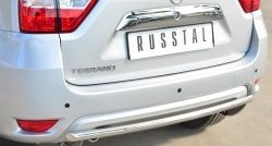 12 999 р. Одинарная защита заднего бампера из трубы диаметром 42 мм SLITKOFF  Nissan Terrano  D10 (2013-2022) дорестайлинг, рестайлинг  с доставкой в г. Белгород. Увеличить фотографию 2