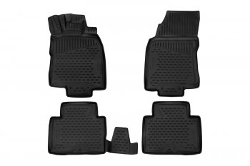 Комплект 3D ковриков салона Element (полиуретан) П.Р Nissan X-trail  3 T32 (2013-2022) дорестайлинг, рестайлинг