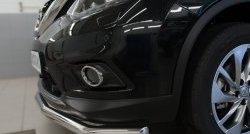 14 499 р. Одинарная защита переднего бампера диаметром 63 мм SLITKOFF  Nissan X-trail  3 T32 (2013-2018) дорестайлинг  с доставкой в г. Белгород. Увеличить фотографию 3