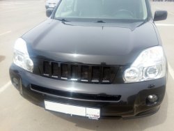 7 299 р. Решетка радиатора GENEFIELD Nissan X-trail 2 T31 дорестайлинг (2007-2011) (Неокрашенная)  с доставкой в г. Белгород. Увеличить фотографию 2