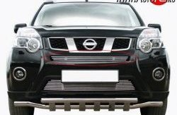 Декоративная вставка воздухозаборника Novline (d10 мм, верхняя) Nissan X-trail  2 T31 (2010-2015) рестайлинг