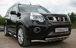 Декоративная вставка воздухозаборника Novline (d16 мм, верхняя) Nissan X-trail  2 T31 (2010-2015) рестайлинг