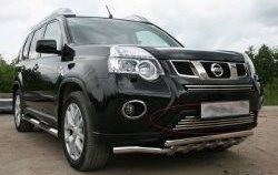 Декоративная вставка воздухозаборника Novline (d16 мм, нижняя) Nissan X-trail  2 T31 (2010-2015) рестайлинг