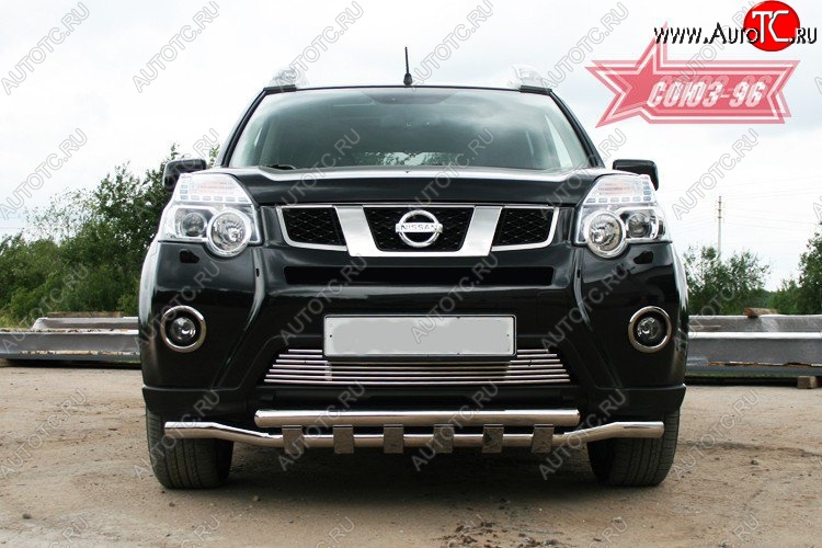 4 499 р. Декоративный элемент воздухозаборника Souz-96 (d10)  Nissan X-trail  2 T31 (2010-2015) рестайлинг  с доставкой в г. Белгород