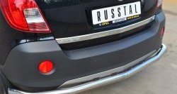 16 749 р. Одинарная защита заднего бампера из трубы диаметром 63 мм SLITKOFF  Opel Antara (2010-2015) рестайлинг  с доставкой в г. Белгород. Увеличить фотографию 2