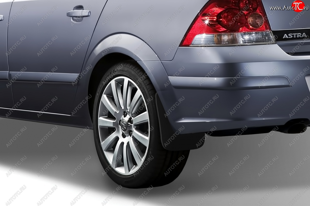 4 799 р. Брызговики Frosch  Opel Astra  H (2004-2007) седан дорестайлинг (Задние)  с доставкой в г. Белгород