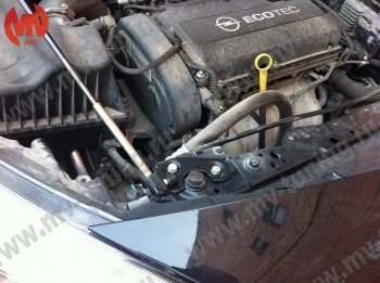 2 969 р. Упор капота MV-Tuning (одинарный) Opel Astra J хэтчбек 5 дв. дорестайлинг (2009-2012)  с доставкой в г. Белгород. Увеличить фотографию 4