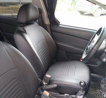 6 799 р. Чехлы для сидений Lord Autofashion Турин (экокожа, раздельная спинка) Opel Astra J хэтчбек 5 дв. дорестайлинг (2009-2012) (Чёрный, вставка чёрная)  с доставкой в г. Белгород. Увеличить фотографию 4