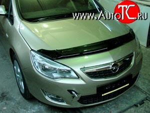 4 599 р. Дефлектор капота NovLine Opel Astra J хэтчбек 5 дв. дорестайлинг (2009-2012)  с доставкой в г. Белгород