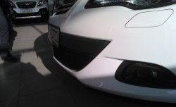 1 469 р. Сетка на бампер GTC Russtal (черная) Opel Astra J хэтчбек 5 дв. дорестайлинг (2009-2012)  с доставкой в г. Белгород. Увеличить фотографию 2