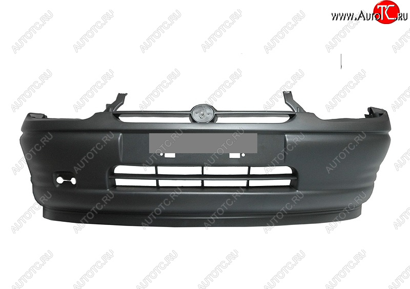 4 299 р. Бампер передний (с решёткой и спойлером) POLCAR Opel Corsa B (1993-2000) (Неокрашенный)  с доставкой в г. Белгород