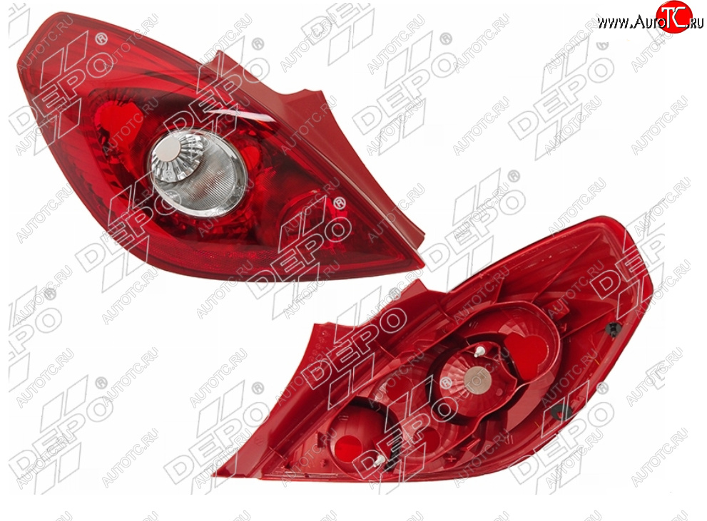 6 449 р. Левый фонарь задний DEPO Opel Corsa D дорестайлинг, хэтчбэк 3 дв. (2006-2010)  с доставкой в г. Белгород