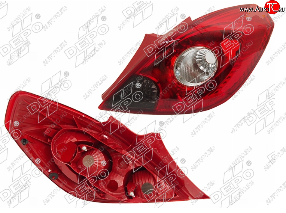 6 449 р. Правый фонарь задний DEPO Opel Corsa D дорестайлинг, хэтчбэк 3 дв. (2006-2010)  с доставкой в г. Белгород