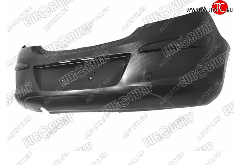 4 949 р. Задний бампер EUROBUMP Opel Corsa D 1-ый рестайлинг, хэтчбэк 5 дв. (2010-2011) (Неокрашенный)  с доставкой в г. Белгород