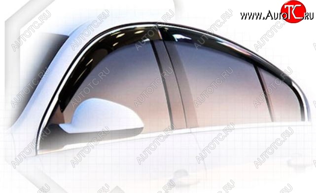 2 199 р. Дефлектора окон CA-Plastiс Opel Insignia A универсал рестайлинг (2013-2017) (Classic полупрозрачный)  с доставкой в г. Белгород