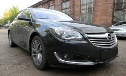 1 469 р. Сетка на бампер (рестайлинг) Russtal (черная) Opel Insignia A дорестайлинг седан (2008-2013)  с доставкой в г. Белгород. Увеличить фотографию 3