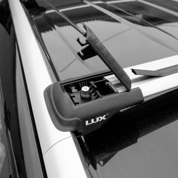7 399 р. Багажник в сборе LUX Хантер L52  Opel Karl  A (2015-2019), Peugeot 2008 (2013-2019), Subaru Impreza  GF (1992-2000) (аэро-трэвэл (80-90 см и 86-96 см), серый)  с доставкой в г. Белгород. Увеличить фотографию 6