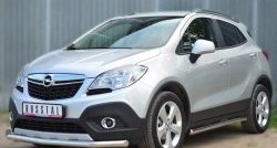 15 549 р. Одинарная защита переднего бампера диаметром 63 мм SLITKOFF  Opel Mokka (2012-2016)  дорестайлинг  с доставкой в г. Белгород. Увеличить фотографию 4