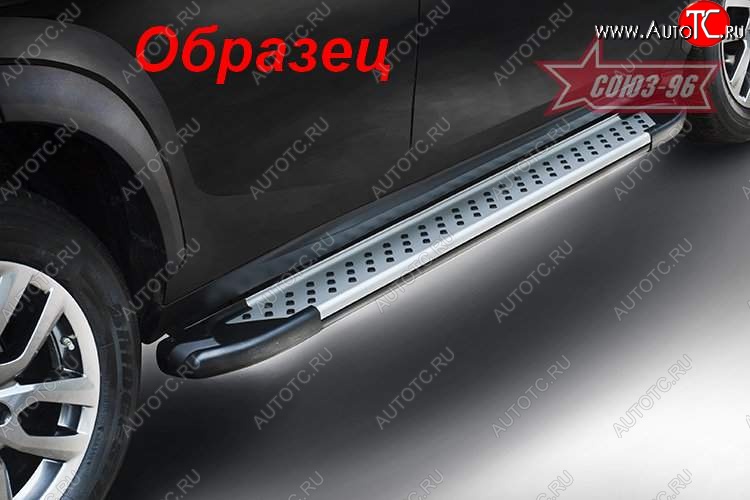 8 225 р. Пороги из алюминиевого профиля Souz-96  Opel Mokka (2012-2016)  дорестайлинг  с доставкой в г. Белгород