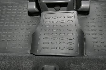 2 299 р. Комплект ковриков салона Element (полиуретан) Opel Zafira В дорестайлинг (2005-2008) (Черные)  с доставкой в г. Белгород. Увеличить фотографию 3