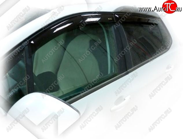 2 079 р. Дефлектора окон CA-Plastic Peugeot 2008  дорестайлинг (2013-2016) (Classic полупрозрачный, Без хром.молдинга)  с доставкой в г. Белгород