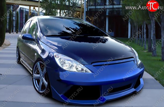 24 499 р. Передний бампер Golardo Peugeot 307 универсал дорестайлинг (2001-2005)  с доставкой в г. Белгород