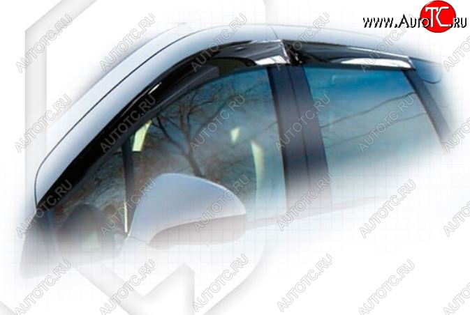 2 079 р. Дефлектора окон CA-Plastic Peugeot 308 T7 универсал дорестайлинг (2007-2011) (Classic полупрозрачный, Без хром.молдинга)  с доставкой в г. Белгород