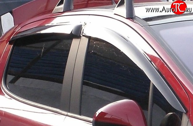 999 р. Комплект дефлекторов окон (ветровиков) 4 шт. Russtal Peugeot 308 T7 хэтчбек 5 дв. дорестайлинг (2007-2011)  с доставкой в г. Белгород