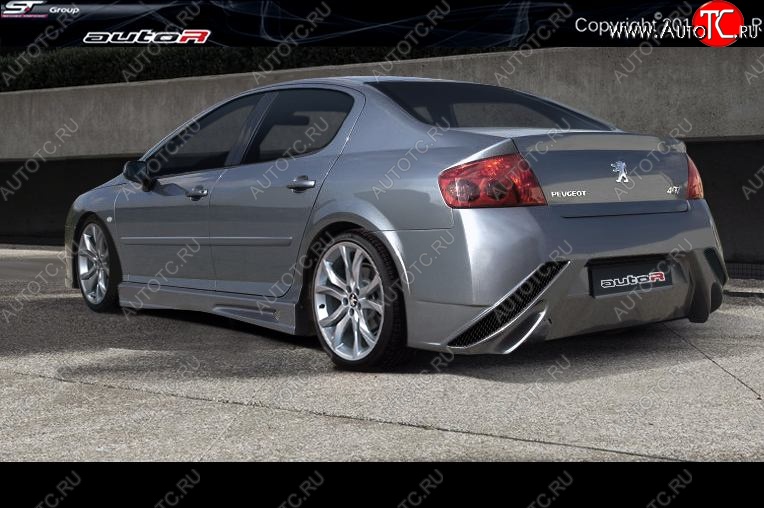 14 199 р. Пороги Auto-R Peugeot 407 седан (2004-2010)  с доставкой в г. Белгород