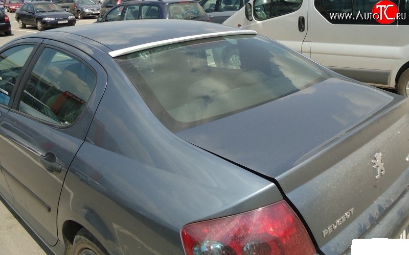 6 199 р. Козырёк на заднее лобовое стекло Sport Peugeot 407 седан (2004-2010)  с доставкой в г. Белгород